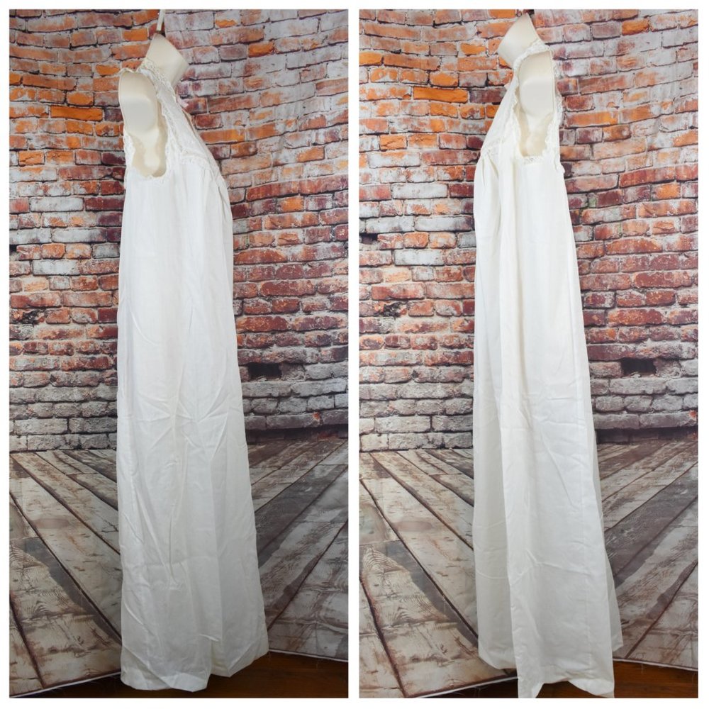 Christian Dior Small Nightgown Union Made NWOT Lingerie lace Prairie Vintage - Picture 2 of 12